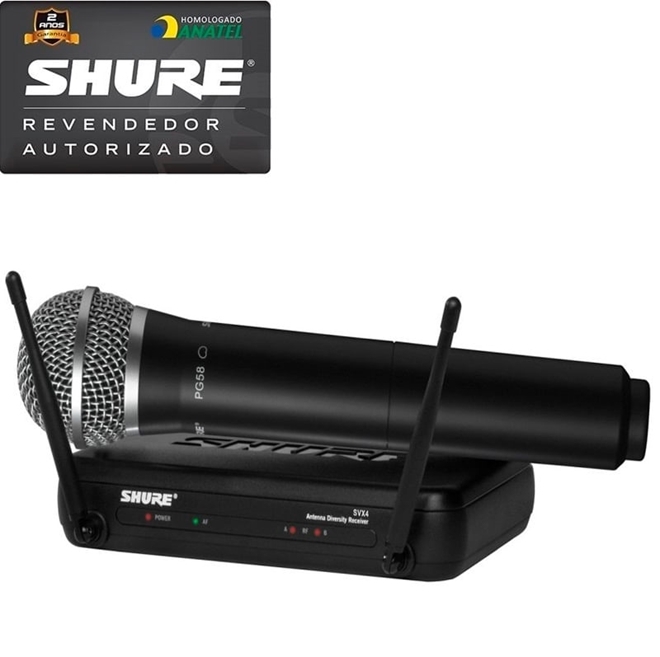 Sistema Sem Fio Shure Svx Pg Mic Sistema Sem Fio Shure Svx Pg