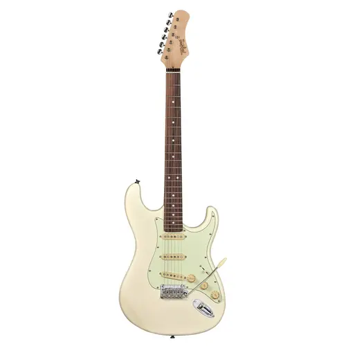 GUITARRA TAGIMA T 635 CLASSIC ESCALA ESCURA ESCUDO MINT GREEN  WV - BRANCO VINTAGE