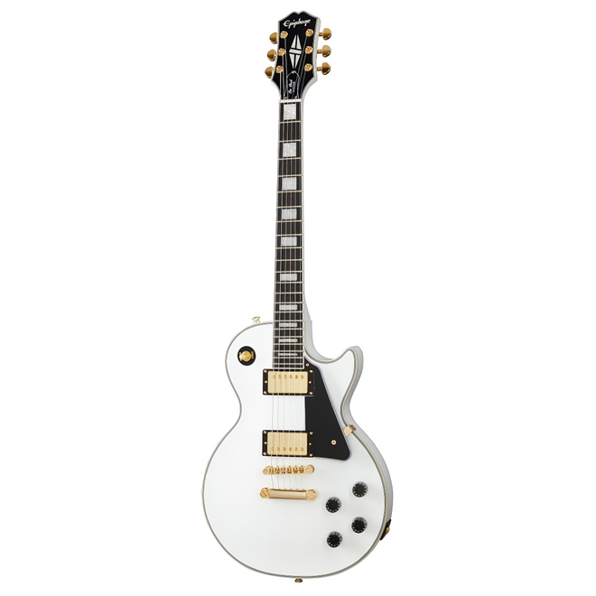 GUITARRA EPIPHONE LES PAUL CUSTOM AW-ALPINE WHITE - GUITARRA EPIPHONE LES  PAUL CUSTOM AW-ALPINE WHITE - EPIPHONE