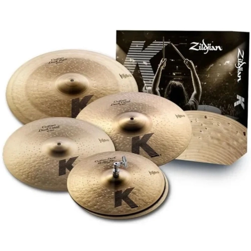 KIT DE PRATOS ZILDJIAN K CUSTOM DARK SERIES KCD900 14-16-18-20