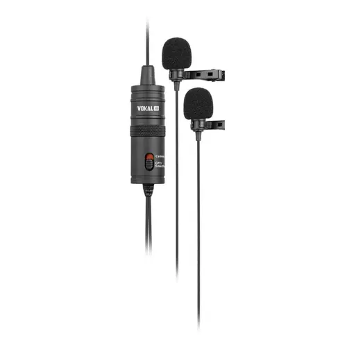 MICROFONE VOKAL - SLM20 LAPELA DUPLO P/ SMARTPHONE