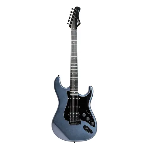 GUITARRA TAGIMA SIXMART ESCALA ESCURA ESCUDO PRETO MDSV METALLIC DEEP SILVER