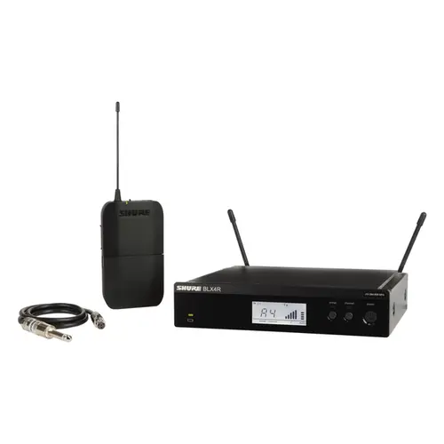 MICROFONE SEM FIO SHURE BLX14R BR J10 RACK PARA INSTRUMENTOS
