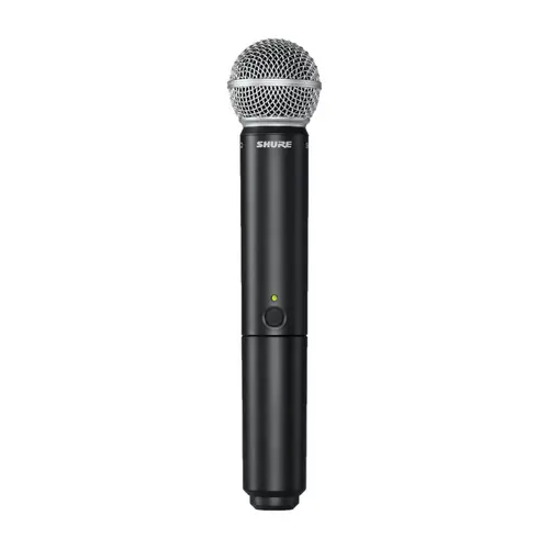 SISTEMA DE MICROFONE SEM FIO DE MÃO BLX24 BR SM58 M15 - SHURE