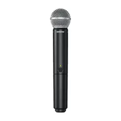 SISTEMA DE MICROFONE SEM FIO DE MÃO BLX24 BR SM58 M15 - SHURE