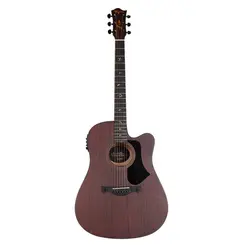 VIOLAO TAGIMA JUNINHO AFRAM FOLK CUTAWAY EQ ACO SAPELE DKMOP DARK MAHOGANY OPEN PORE