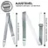 CORREIA BASSO EX 48 GLITER LIGTH BLUE