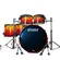 BATERIA TAMA STARCLAS WBS52RZBBSVBF SEM CAIXA DE BATERIA