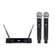 MICROFONE SEM FIO DE MÃO DUPLA DYLAN DW 602 MAX