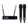 MICROFONE SEM FIO DYLAN QS 5 UHF DUPLO DE MAO