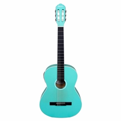 VIOLAO GIANNINI N14 EQ START NAILON ELETROACUISTICO TBS TURQUOISE BLUE SATIN