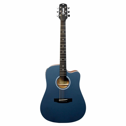 VIOLAO GIANNINI GDC1 CEQ EL/ AC DREADNOUGHT CTB SATIN BLUE