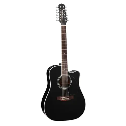 VIOLÃO 12 CORDAS TAKAMINE EF381SC 12 CT4B C/ CASE BK