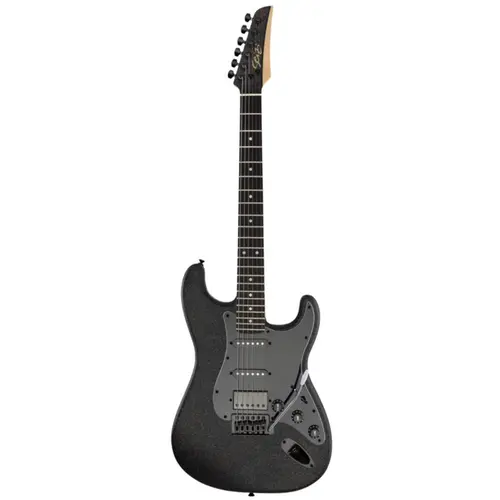 GUITARRA SEIZI FUN KATANA MUSASHI HSS PH ALL BLACK SPARKLE SATIN
