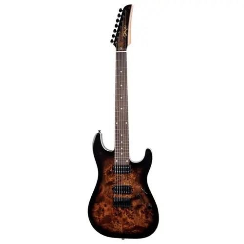 GUITARRA 7 CORDAS SEIZI KATANA RAIJIN SEVEN TIGER BLACK
