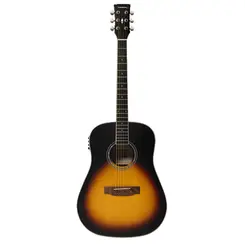VIOLAO VOGGA VCP 470 VERSALIS FOLK ELETROACUSTICO SM SUNBURST