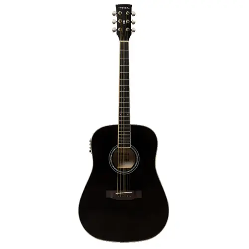 VIOLAO VOGGA VCP 470 VERSALIS FOLK ELETROACUSTICO BK BLACK