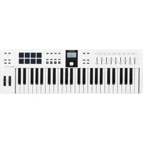TECLADO CONTROLADOR MIDI ARTURIA KEYLAB ESSENTIAL 49 MK3 BRANCO