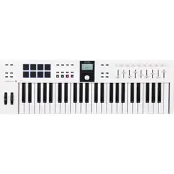 TECLADO CONTROLADOR MIDI ARTURIA KEYLAB ESSENTIAL 49 MK3 BRANCO