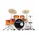 BATERIA NAGANO 20/14/10/12/13/14 C/ FERRAGENS PERFORMANCE NEW STAGE FHA VIVID ORANGE MAHOGANY BIRCH