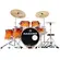 BATERIA NAGANO 20/14/10/12/13/14 C/ FERRAGENS PERFORMANCE NEW STAGE FHA VIVID ORANGE MAHOGANY BIRCH