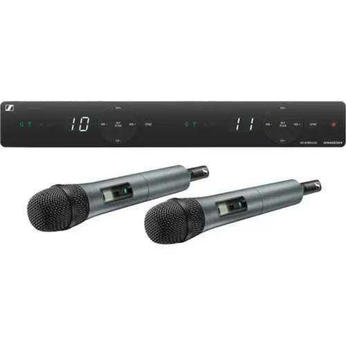 MICROFONE SEM FIO SENNHEISER XSW 1 825 DUAL A VOCAL MAO DUPLO