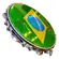 PANDEIRO 12 LUEN FORMICA BRANCO 8 AFIN DPLA PLAT E ARO INOX PELE HOLOG BANDEIRA