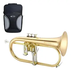 FLUGELHORN JUPITER SÉRIE 1100 JFH1100R SIB LAQUEADO DOURADO