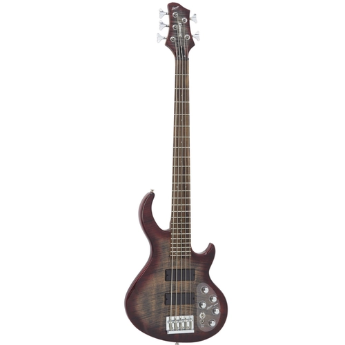 CONTRABAIXO 5C STRINBERG HORIZON H5B TRB TRANSPARENT RED/BLACK