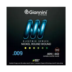 ENCORDOAMENTO GUITARRA GIANNINI GEEGST9 009-042