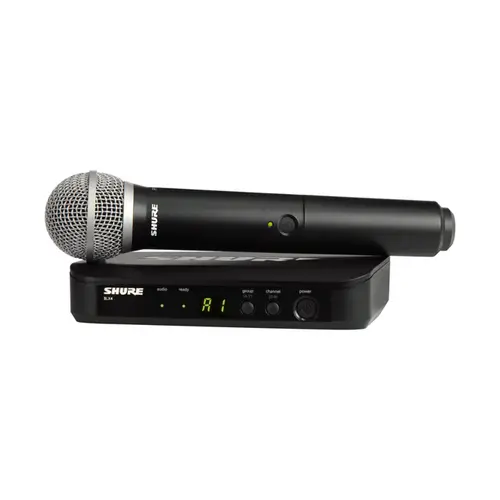 MICROFONE SEM FIO SHURE BLX24/PG58