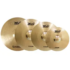 SET DE PRATOS ZEUS EXPLOSION SET D HH14+CR16+CR18+RIDE20