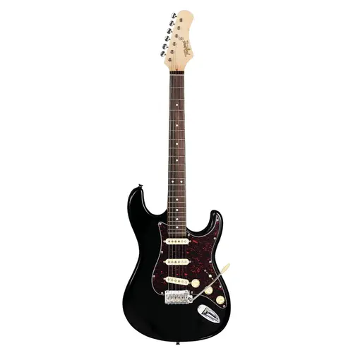 GUITARRA TAGIMA T 635 CLASSIC ESCALA ESCURA ESCUDO TORTOISE  BK - PRETA