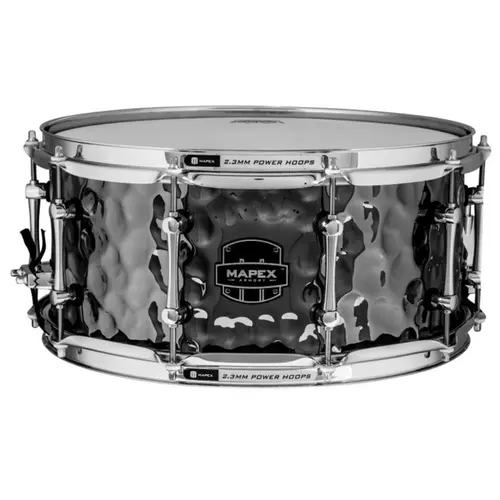 CAIXA DE BATERIA MAPEX ARST465HCE ARMORY AÇO MARTELADO 14X6,5 CROMADA