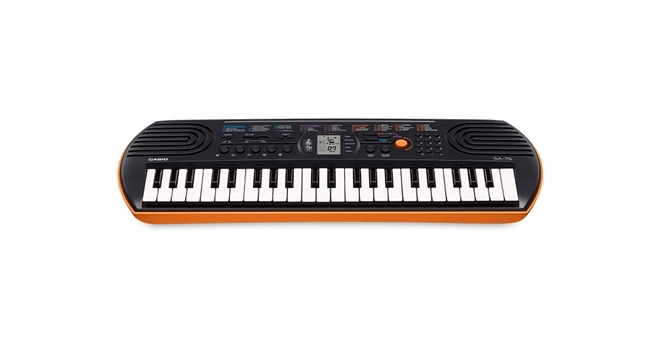 Teclado Casio Musical Infantil SA76AH2 - Teclado Elétrico Mini SA-76 - Casio