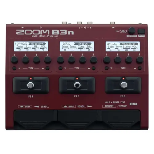 PEDALEIRA CONTRABAIXO ZOOM B3N C/ MODULO DE EFEITOS